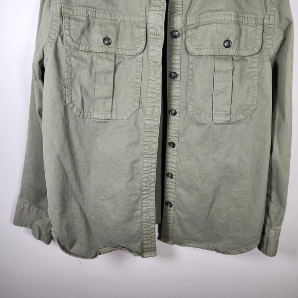 Banana Republic Womens Utility Chore Shacket Jacket Size XS Green Oversized - Picture 4 of 10